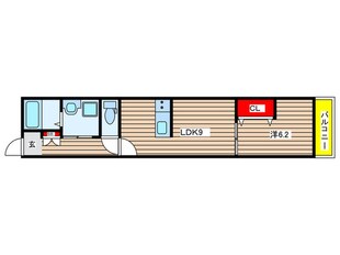 コンフォール鳴浜の物件間取画像